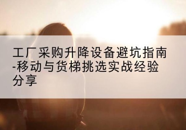 宁县移动式升降机怎么选-工厂采购升降设备避坑指南-移动与货梯挑选实战经验分享